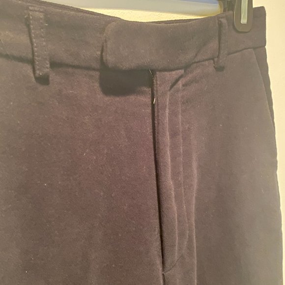 ADRIANA BLACK ORGANIC MOLESKIN VELVETY STRAIGHT LEG ORGANIC COTTON TROUSERS 26 - Picture 8 of 11